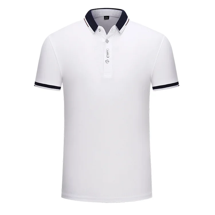 2021 solid color summer Polo custom logo Lapel short sleeve enterprise work clothes T-shirt work clothes team culture