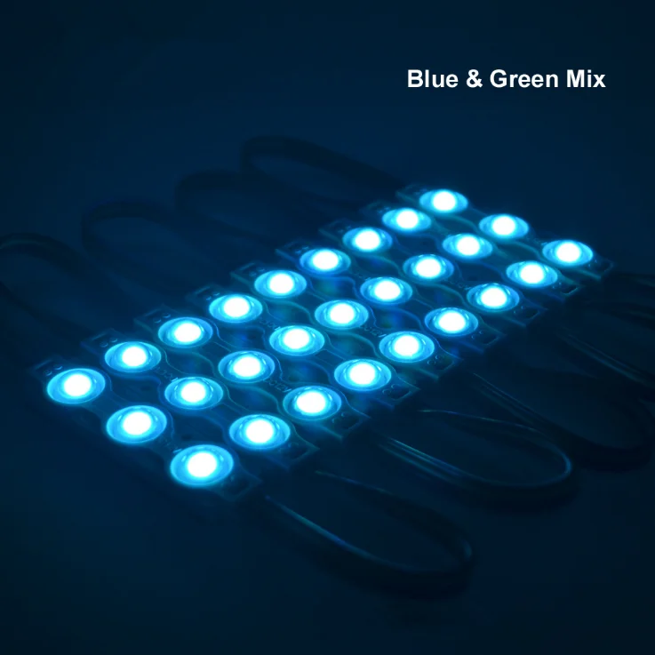 RGB 5050 SMD DC 12V Waterproof led Modules High Bright Light Outdoor 0.72W 3 Leds Injection LED Module For Advertising Sign Box