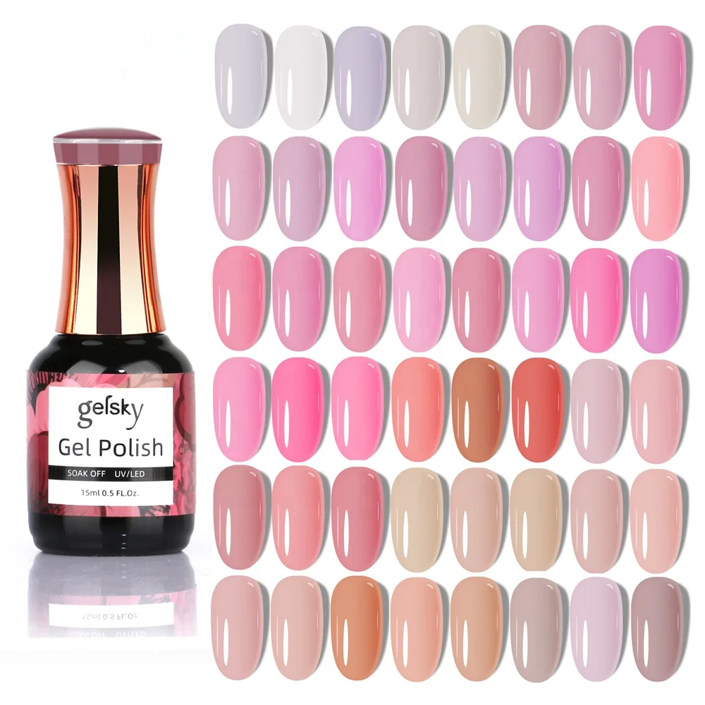 Gelsky Gel Polish Supplier Glitter Gel Polish Set Gel Nail Polish Kit