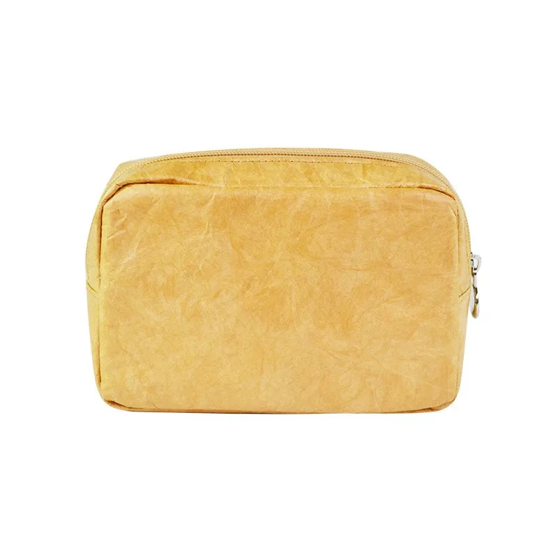 Custom Printing Dupont Tyvek Paper Reusable Waterproof Cosmetic Bag Travel Makeup Pouch