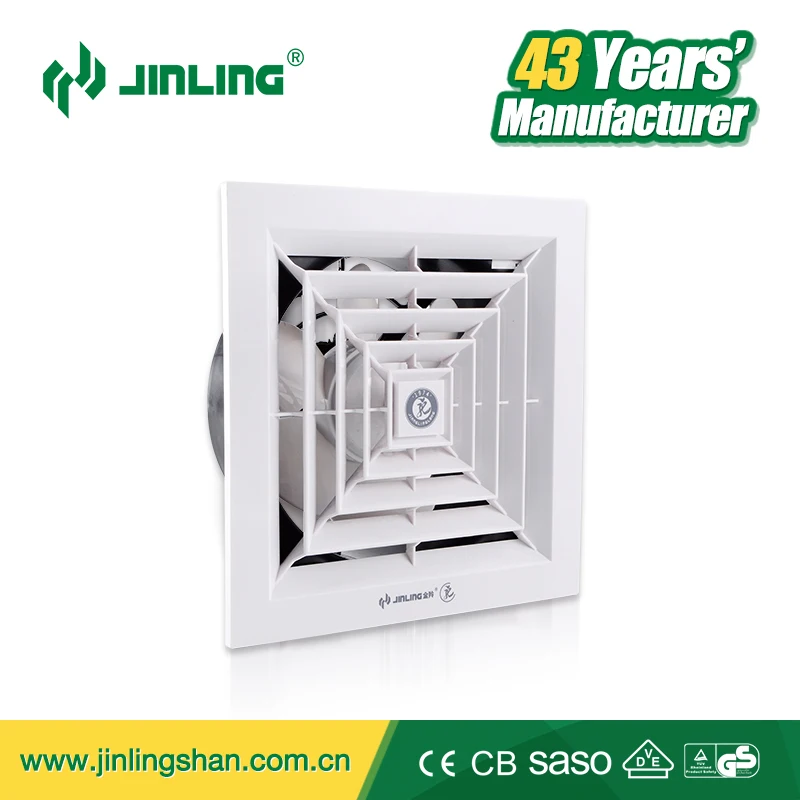 8 inch Bathroom NEW PP full Plastic axial ceiling exhaust fan ventilation fan