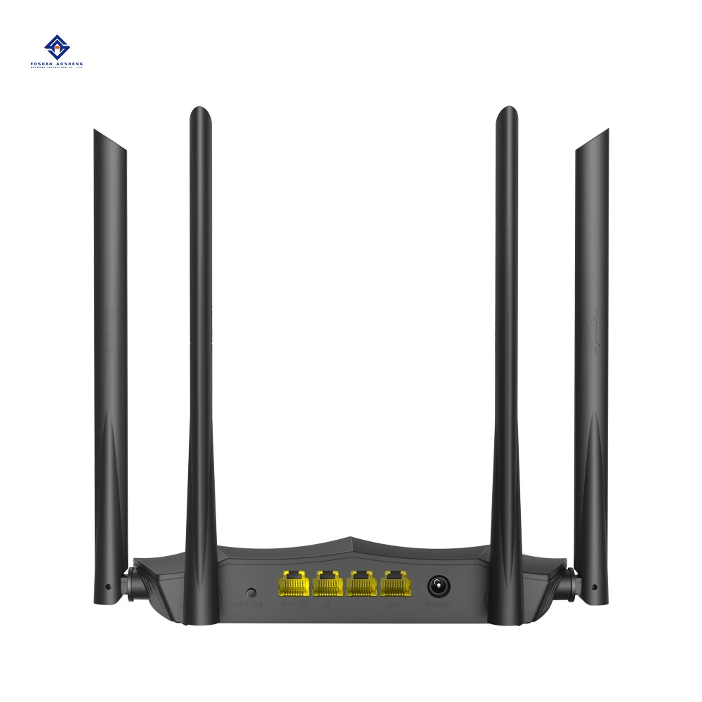 Factory Hot Sell English Menu Tenda AC8 Used Wireless Router AC1200 Dual band 2.4G/5G WIFI Router 802.11AC Full Gigabit Port