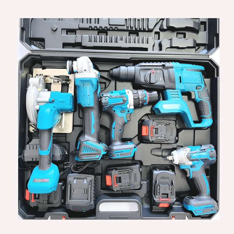 Tools Factory Power Drills Tool Set Kit Electric Cordless Brushless 18v Cordless Drill Lithium Battery Power Tools Kit