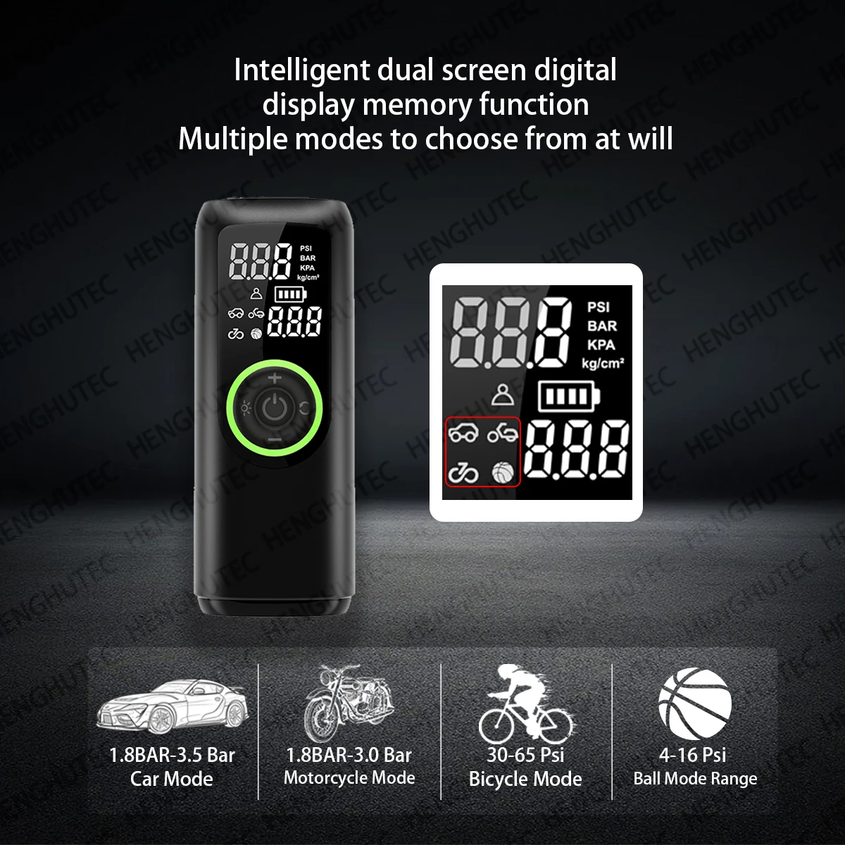 2024 NEW Car Tester Intelligent Wireless Tyre Pump Portable Air Compressors Digital Display Car Tire Inflator Electric Car Pump