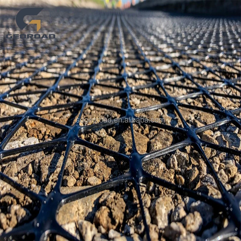 TX150 TX160 Geomalla Triaxial Geogrid High Quality Polypropylene Triaxial Geogrid Used in Road Reinforcement Construction