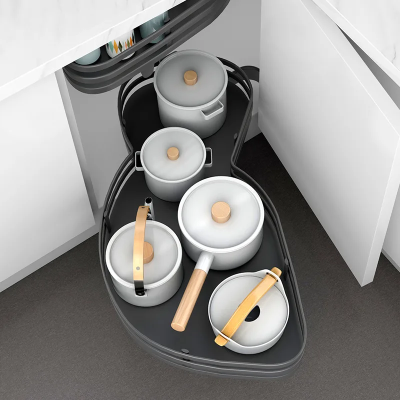 Kitchen Accessories Nano Dry Plating Material Swing Tray kitchen drawer basket magic corner