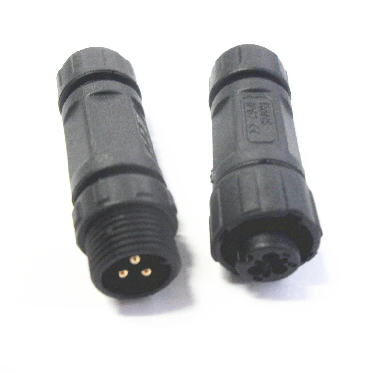 M12 waterproof circular connectors ip68 solder type 2 3 4 5 6 7 8 pin male and female plugs