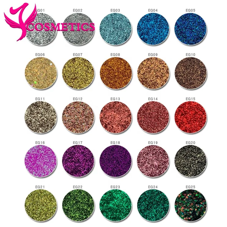 2021 custom high pigment single pressed makeup vegan eyeshadow glitter custom  private label