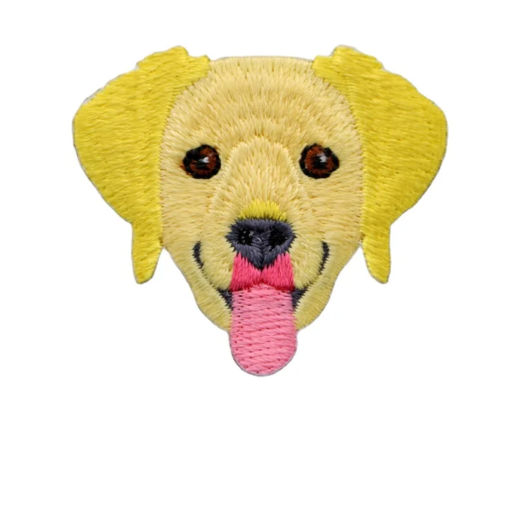 
lovely Pet dog series Iron-On Embroidery Patches for Clothing luggage backpack Decorative Applique Patches badge 