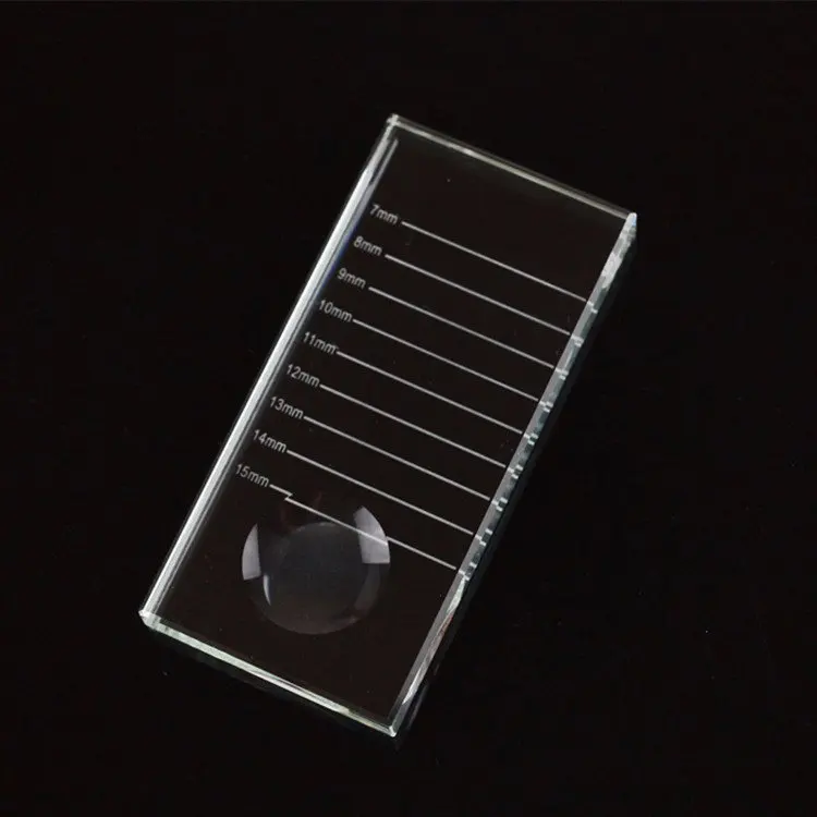 Лучшие товары для импорта, поддон для накладных ресниц, плитка, Прозрачный Прямоугольный Клей, поддон со шкалой