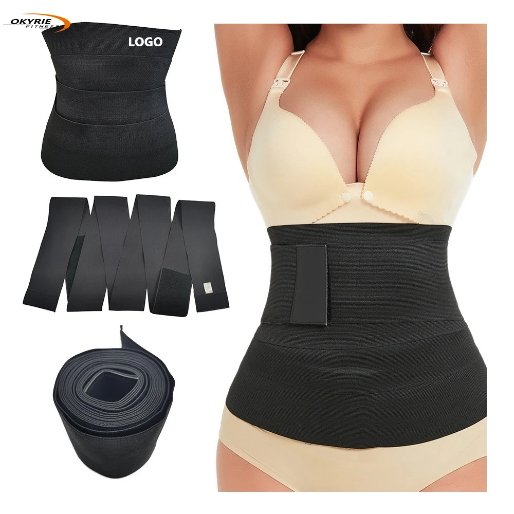 Okyrie для похудения cincher body shaper изготовленный на заказ 100% латекс длинные платья повязки ремешком вокруг талии тренер для женщин