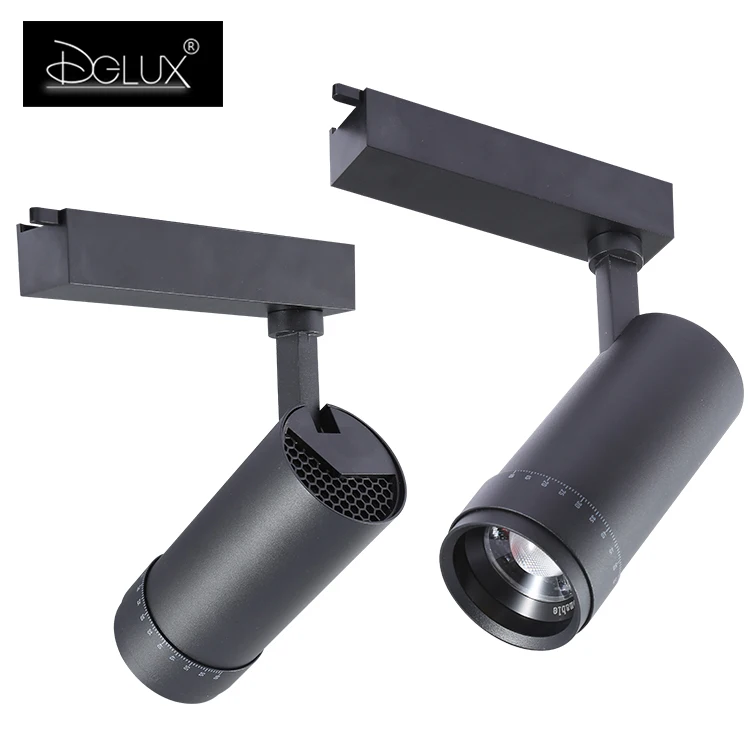  DGLUX 2021 Фокусируемый Регулируемый угол черный COB 10 Вт 20 30 светодиодный Трековый