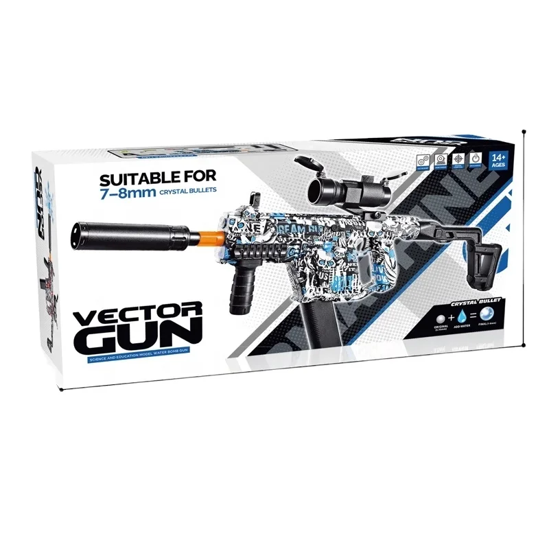 Vector Gel Ball Blaster Electric Toy Gun Play Shooting Outdoor Splatter Gel Beads Foldable Buttstock Fast Shipping