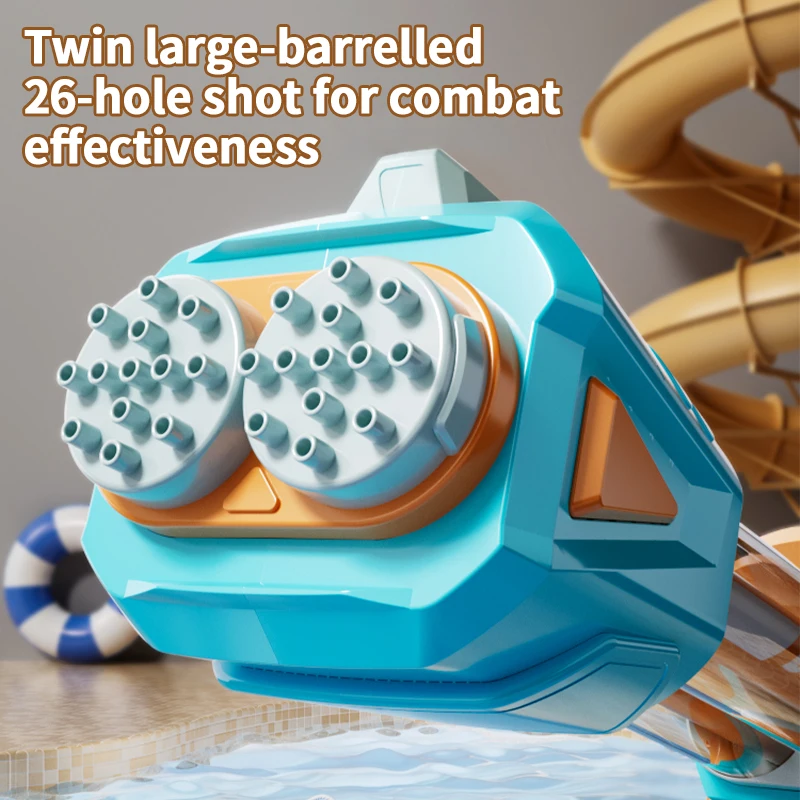 XST  Outdoor Beach Swimming Pool Game Summer Party Favor Power Large 26 Holes Stream Water Blaster Long Water Gun