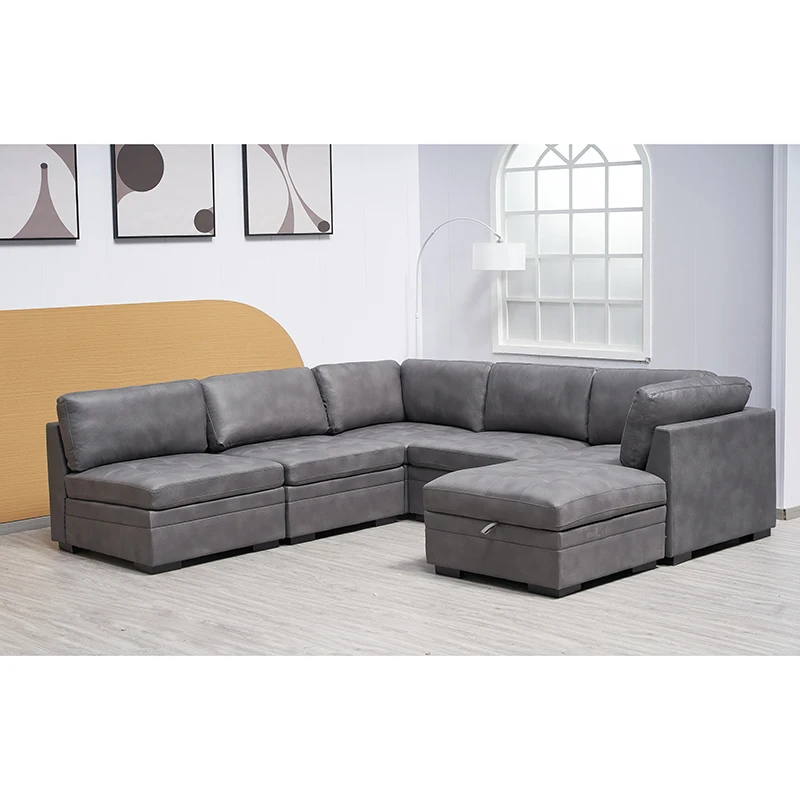 Hote Sale Set Sofa Living Room Furniture Wooden Sofa Design  Modern Cheap Free Combination Set Sofas For Sale