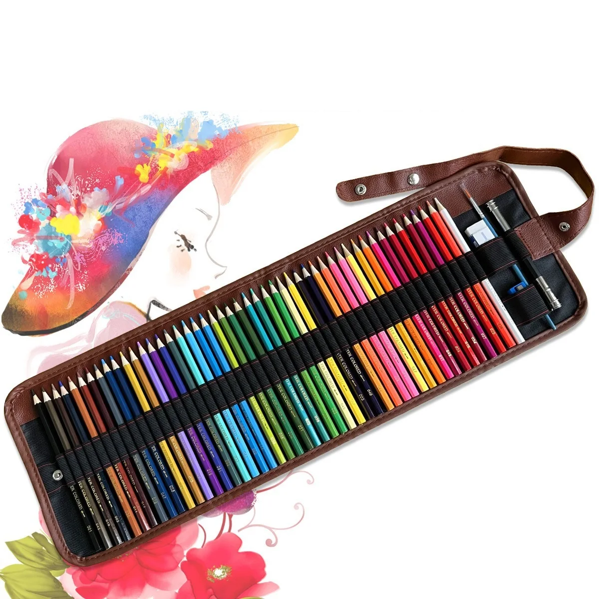 Art 72 Professional Watercolor Pencils Set Multi Colored Art Drawing Pencils For Student Artists Designer