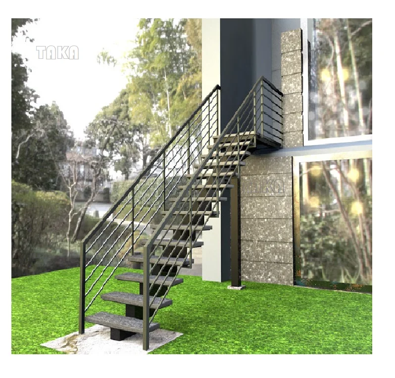 Лидер продаж сборные Наружные лестницы металлические стальные прямой чехол