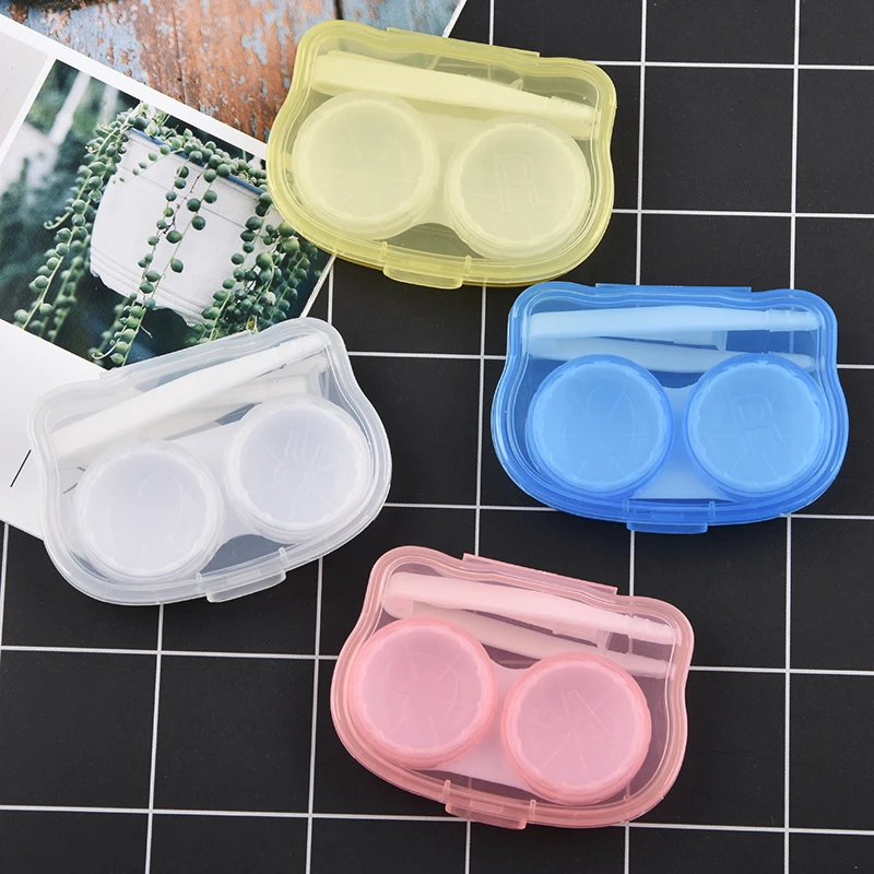 
OEM Portable Colorful Contact Lens Case cosmetic box contact lens box 