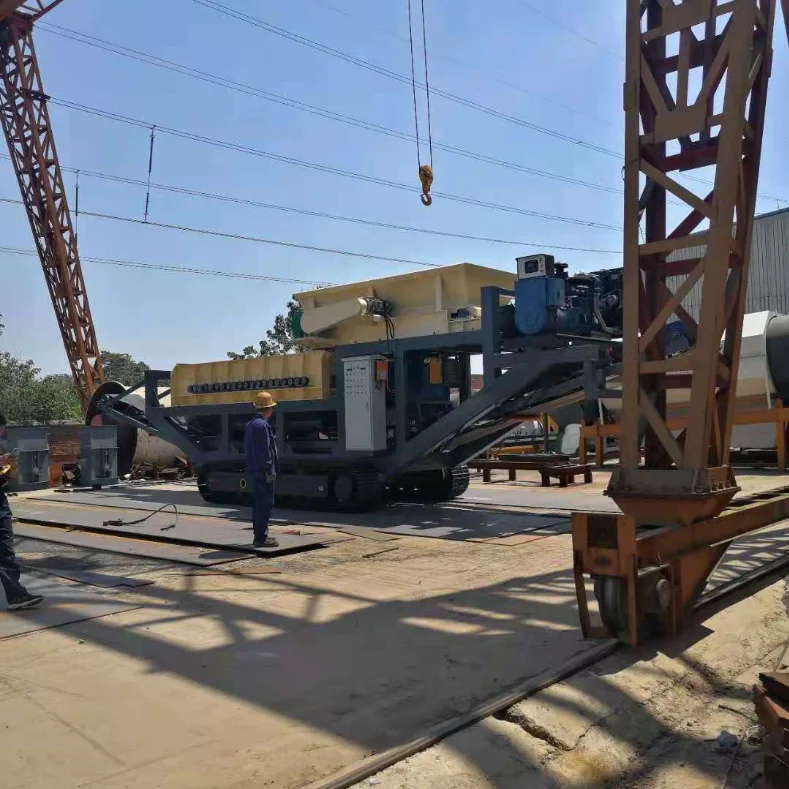 Crawler type Model 1860 earth rock separator,debris separator,roller screen window