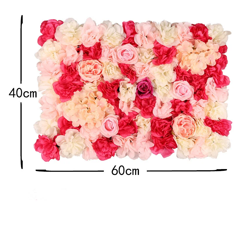 
Wholesale Wedding Decoration Scene Decoration Artificial Rose Flower Wall Panel 