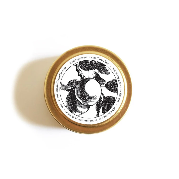 2021 Metal Candle Jars Tin Can Candle Gold Tin for Candle