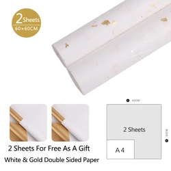 High Quality Foil Gold Tissue Paper for Birthday Holiday Wedding Gift Wrap