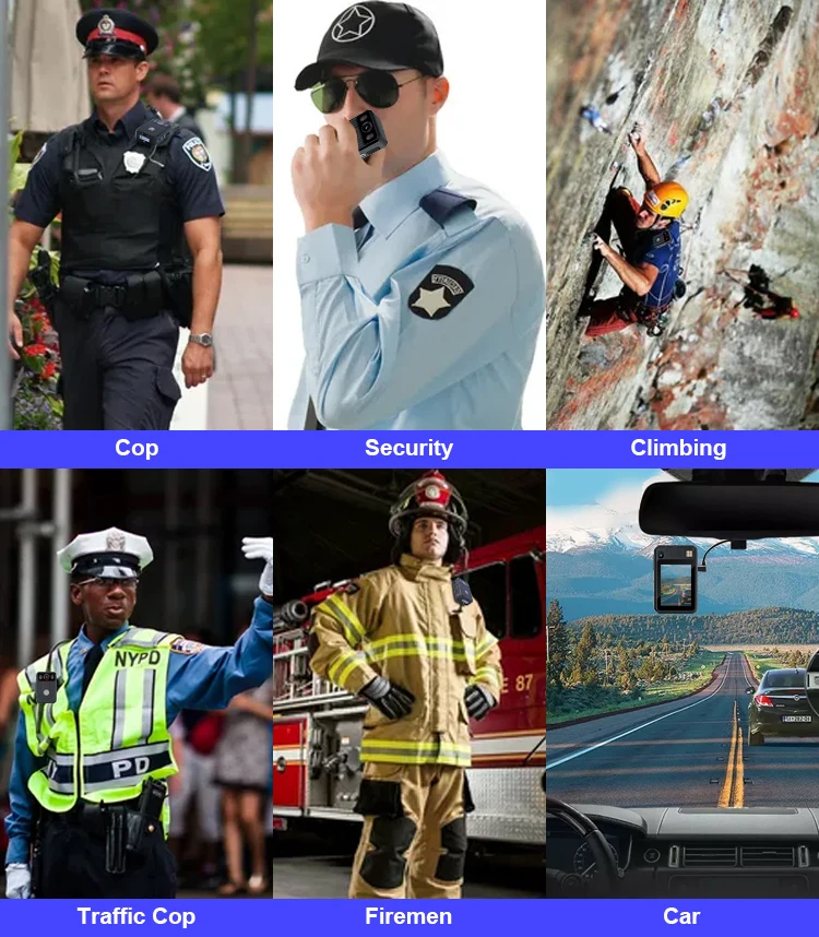 KINGTOP LTE Body Worn Camera 2K Recording G-Sensor Night Vision Portable Video Body Cam GPS USB Mini Full HD 4G WiFi Network