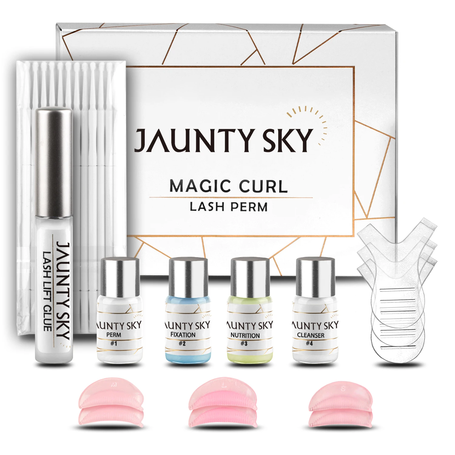Jaunty Sky High Quality Eyelash Lift Kit Custom Lash Lift Set Private Label Lash Lifting Eyelash Perm Kit