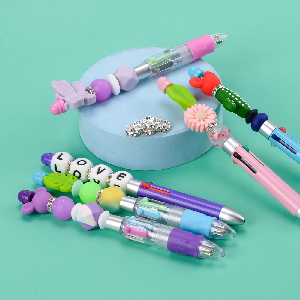 Baby Teether Silicone Beads Bpa Free 12mm 15mm Letter Silicon Bead Wholesale Focal Beads for Crafts