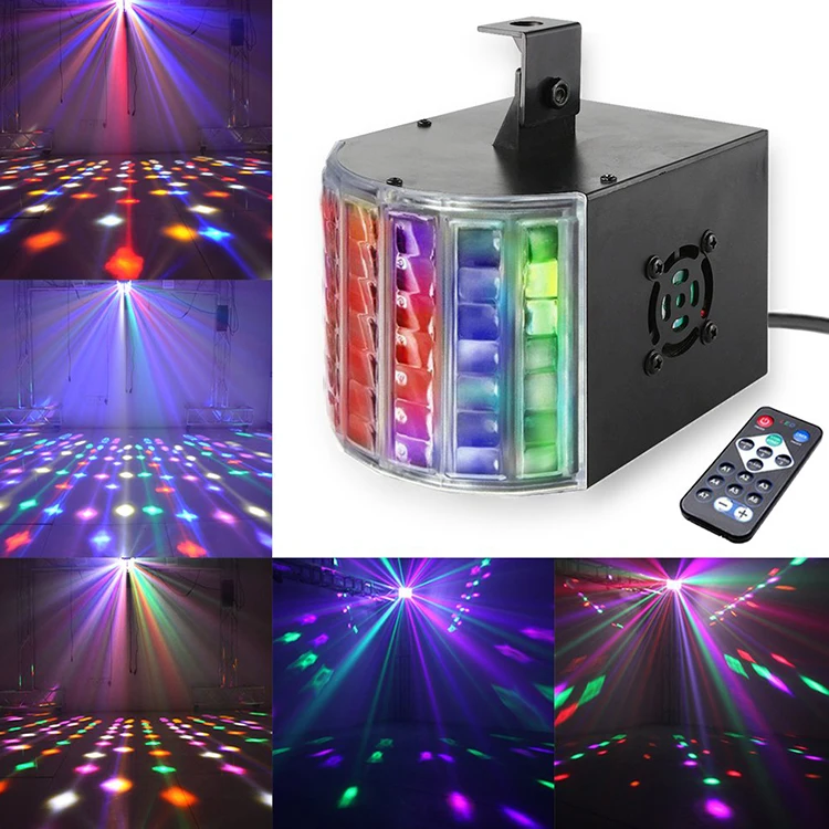 Remote Control High Brightness 6*3w Mini LED Derby Butterfly Light DJ Disco Party Lighting