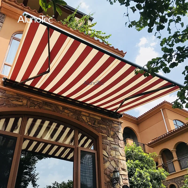 Factory Outdoor Retractable Cassette Motorized Balcony Sun Shade System Patio Aluminum Awning Windows
