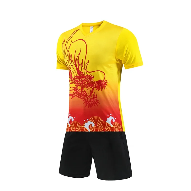 Custom Men Kids Soccer Jersey Set Quick Drying Breathable Men 2 Piece Training Football Uniform