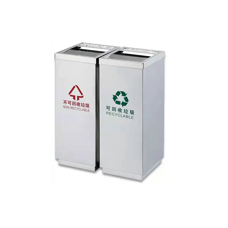 Ashtray For Public PlaceHotel Lobby Trash Can Stainless Steel  Bin Waste Bin