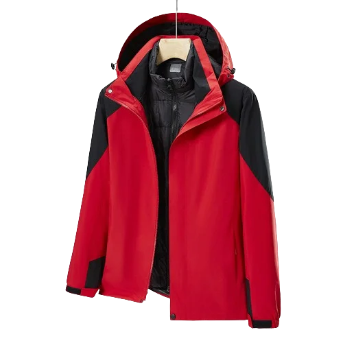 Rushing jacket women three-in-one detachable two-piece set men warm waterproof mountaineering couple jacket