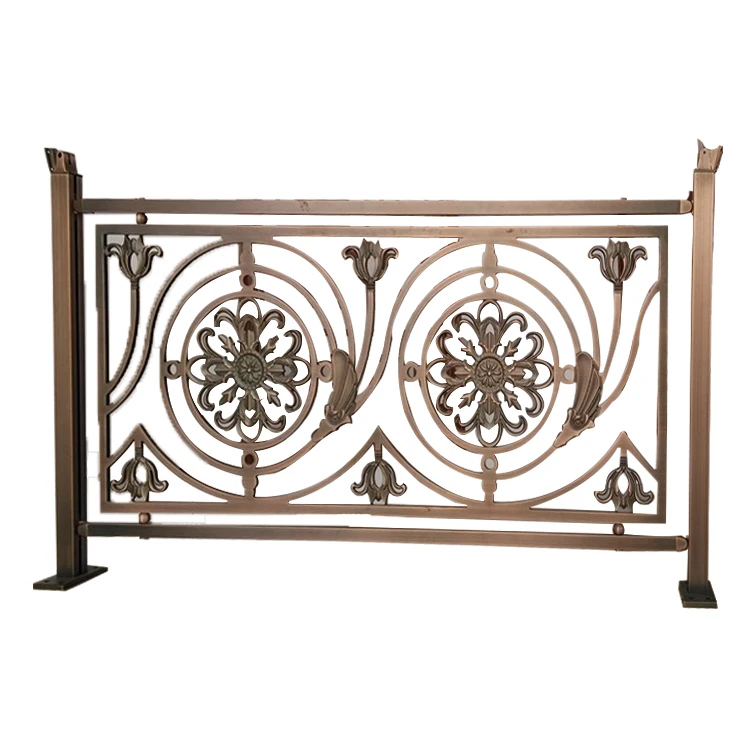 Modern Stainless Steel Villa Stair Railing Luxury Gold Color Handrail for Balcony Iron Balustrades for Home and Hotel