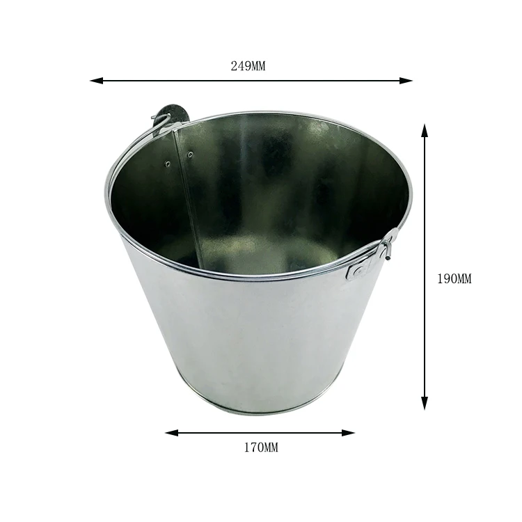  Round 5L /8L Target Challenge Bar Tool Beer Wine Champagne Galvanized Iron Metal Ice Buckets Coolers Tin Pail With Bottle