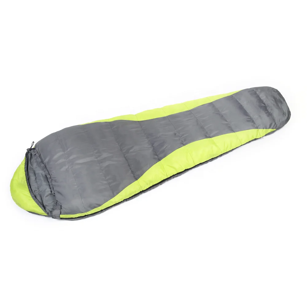 Wholesale OEM China Yellow 3 Season Mummy Style Lightweight Envelope Design Adults Hiking Camping Polyester Child Sleeping Bag