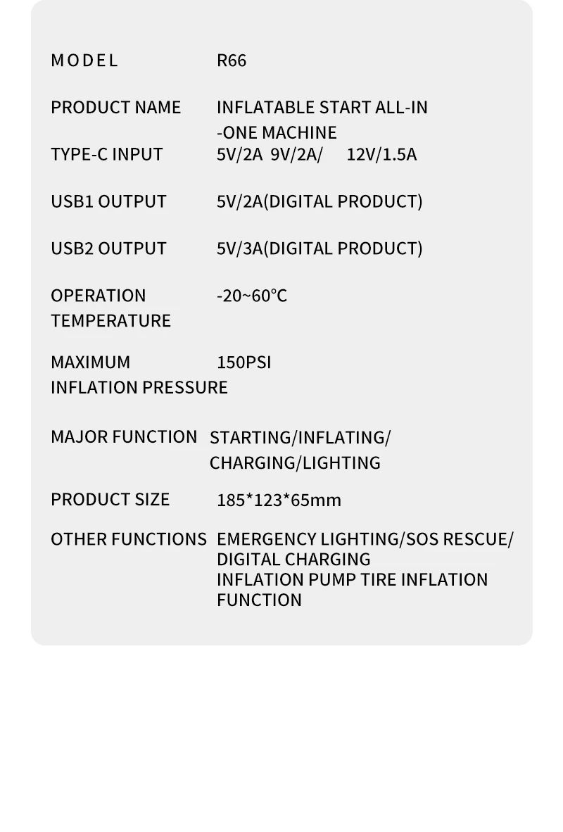 12 24 Volt Emergency Portable Jump Starter with Air Compressor 1000A Power Bank Tire Inflator Pump 12V Starting Device Car Boost