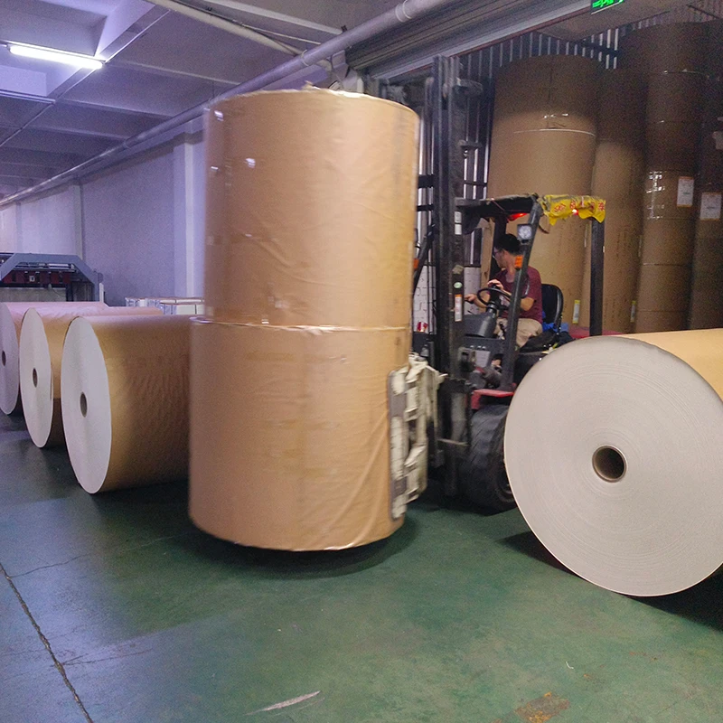 Paper Mill Supplier Competitive Price High smoothness 100% Wood Pulp White Cupstock Jumbo Base Paper Cup Roll
