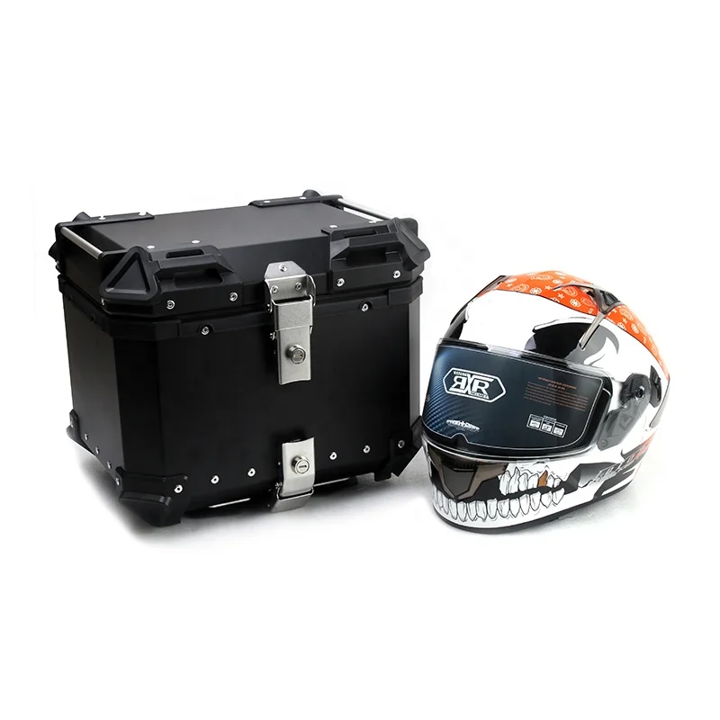 36L Aluminum Alloy Plate Motorcycle Waterproof Quick Release Top Box Full Face Helmet Case for Honda CB500X CB650F