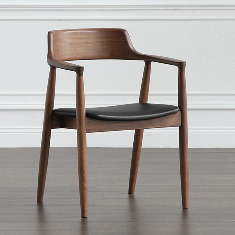 Designer Chair Creative Nordic Wood Simple Hiroshima Chair New Chinese Chair
