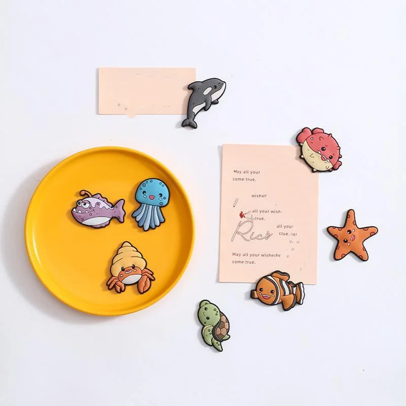 Custom Printing OEM Factory refrigerator magnetic souvenir Gift Cartoon   logo  Soft PVC fridge magnet 3D Shape Cute Fridge
