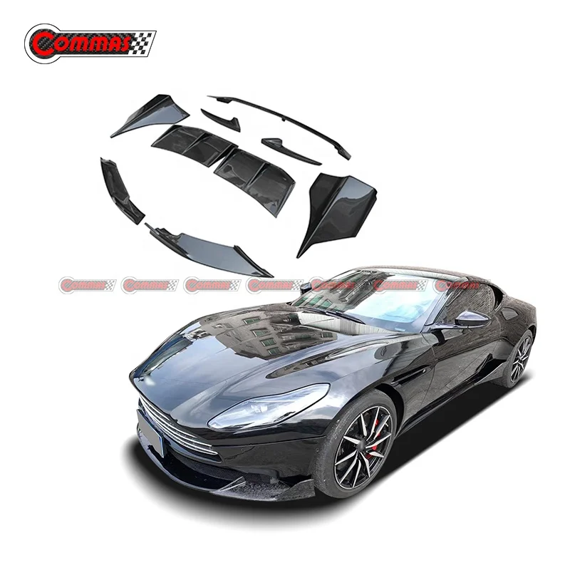 Hot Car Parts ST Style Carbon Fiber Body Kit Aston Martin DB11 Front Rear Bumper Spoiler Wing Rear Lip Bodykit