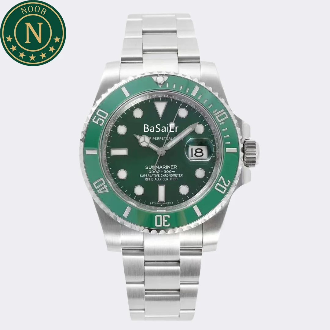 Noob Factory V12 Version 3135 Movement 904L Stainless Steel Sapphire Glass Waterproof Luxury Submarine Men Rolexables Watch