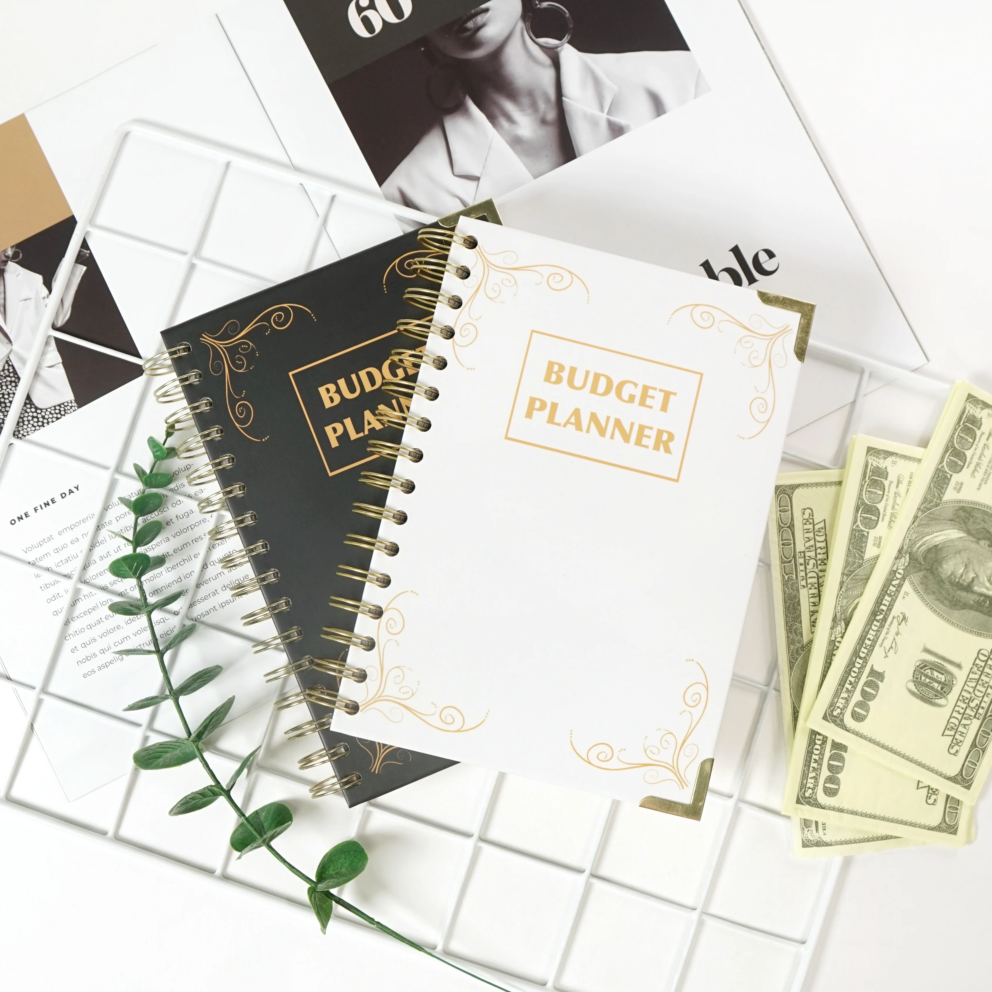 New Arrival Cheap Price Hardcover Journals Budget Planner Customized Saving Cash Notebook Diary Spiral Monthly Budget Planner