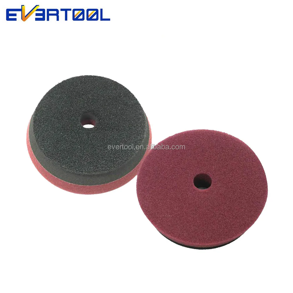 EVERTOOL Foam Dual Action Polisher Cutting Pad Set Automotive Polishing Sponge Soft Buff DA Foam Polishing Disc