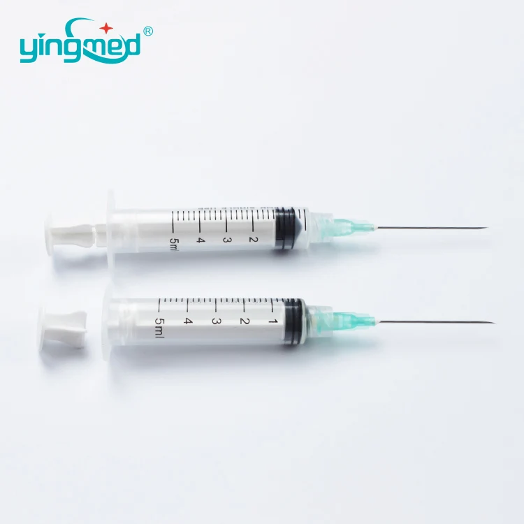 High quality retractable auto-disable syringe for single use, self destruction syringe