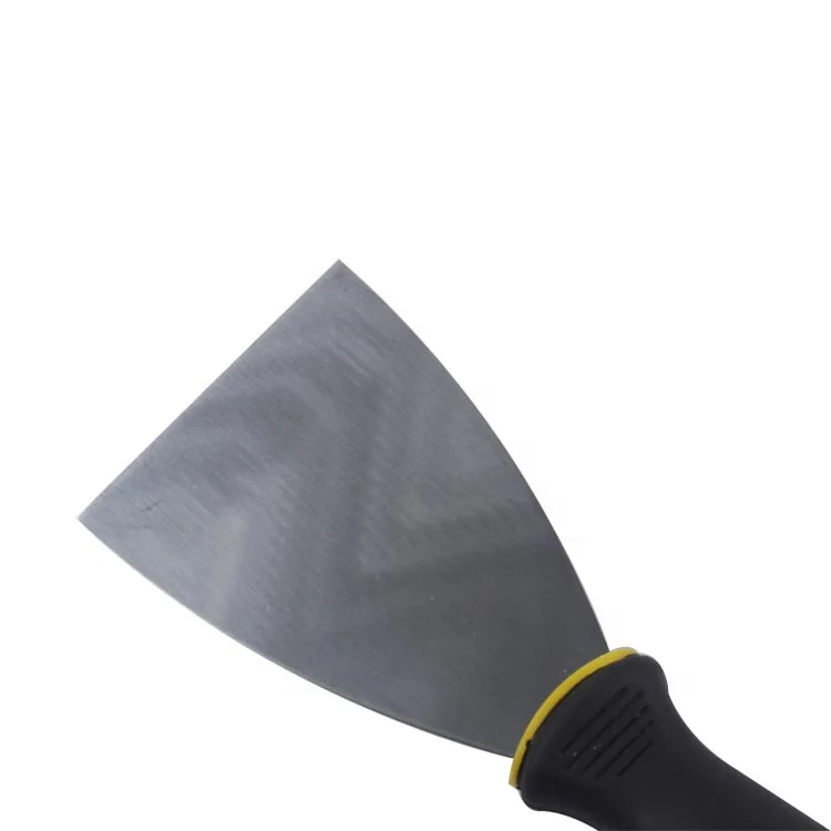 Factory direct sturdy scraper carbon steel rubber handle putty knife