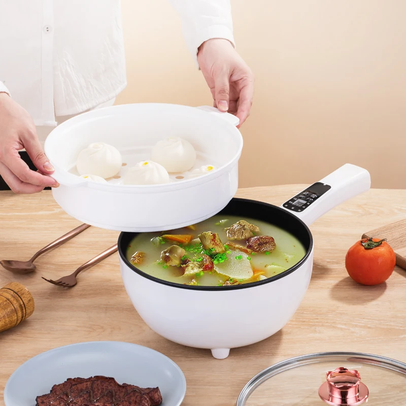 China Supplier Digital Electric Wok Cooker Non-Stick Multi-Function Wok With Portable Design