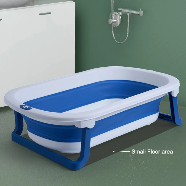 Factory supplied wholesale bathroom foldable bathtub portable PP TPE plastic bath tub For baby bath